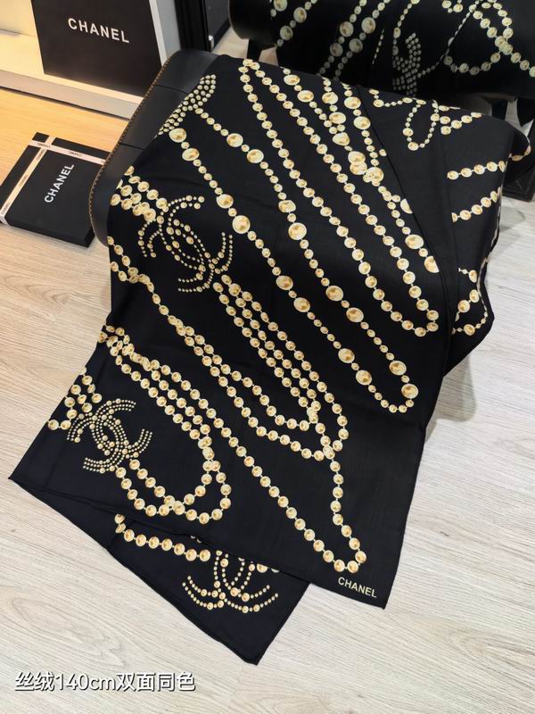 Chanel Scarf 140X140cm 70%羊绒30%真丝 E091116